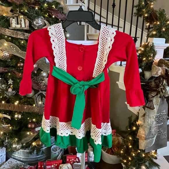 4T Cross Christmas Dress - Picture 3 of 4